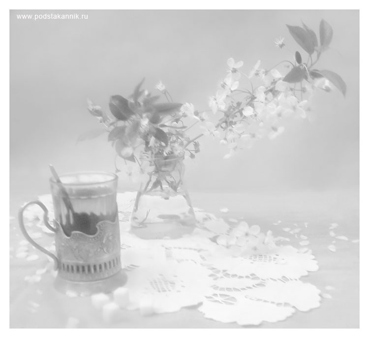Подстаканник цветные вишни